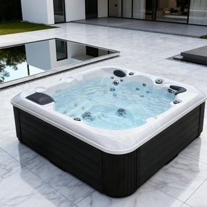 Sunrans lüks akrilik açık jakuzi 6 kişi satılık Massage kontrollü masaj sıcak küvet - Product Image 1