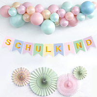 Décorations en papier pour la rentrée scolaire, guirlandes pour la fête de la rentrée des classes, style allemand Schulkind