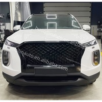 Grilles de voiture tout-terrain, autres accessoires extérieurs, calandre avant, calandre de voiture compatible avec Hyundai Palisade 2019-2022