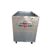 Chariot Électrique à Quatre Roues en Acier Inoxydable et Aluminium, Moteur 400W, Empilable, Pliable, Alimenté par Batterie, pour Outils et Aliments (OEM)