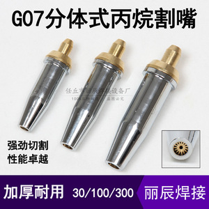 Torche de découpe portative G07 30 100 300 avec buse en acier inoxydable en forme de fleur de prunier pour la découpe au gaz propane - Product Image 4