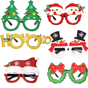 Wholesale Christmas Tree Sunglasses Party Sun Glasses for Women and Men Adult Gifts Party Happy New Year Eyewear