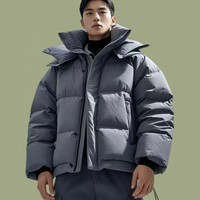 Vestes de chasse imperméables de style bombardier pour moto personnalisées, vestes d'hiver pour hommes, coupe-vent décontracté, doudoune