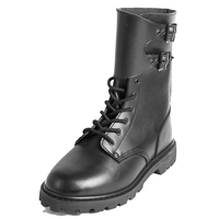 Bottes de Combat Rangers Françaises en Cuir Respirant, Bottes Tactiques d'Extérieur, Chaussures Militaires