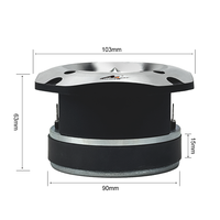 AK-380 meilleur prix 1.5 pouces Tweeter en aluminium 80W RMS, diaphragme en titane, Tweeter à balle Audio de voiture