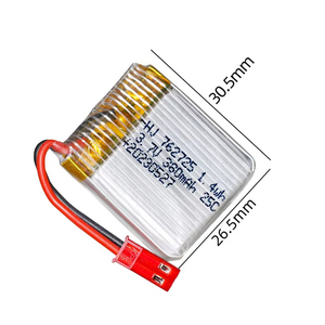 Lithium Polymeer Cel 762725 3.7V 380mAh - Batterij voor drone, helikopter, speelgoedvliegtuig, fabrieks prijs met certificering - Product Image 1