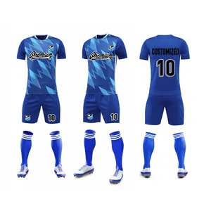 Ropa deportiva de sublimación de secado rápido, venta al por mayor, camiseta de fútbol transpirable personalizada para hombres, camiseta de fútbol, camiseta de fútbol