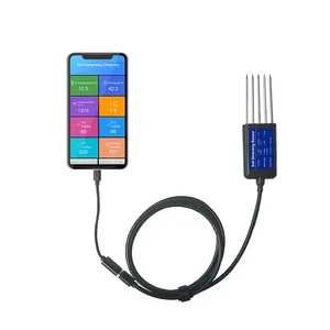 Analyseur de sol intelligent XMT TR300 Modèle 2026 8-en-1 Sortie RS485 <span class=keywords><strong>Mesure</strong></span> NPK/pH/EC/Salinité/<span class=keywords><strong>Humidité</strong></span>/Température Qualité industrielle - Product Image 4