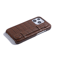 Étui de téléphone antichoc en cuir véritable de style professionnel, design luxueux, avec sangle pour coque de téléphone portable à motif pour 13 Pro