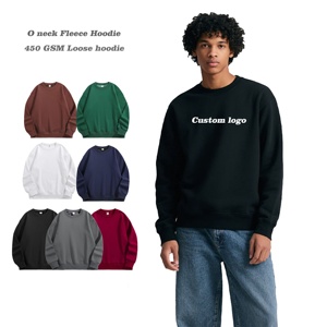 Sudadera con capucha de lana para hombre Heavyweight 450GSM <span class=keywords><strong>O</strong></span> Neck Sudadera con capucha de gran tamañ<span class=keywords><strong>o</strong></span> Logotipo personalizado DTG Diseñ<span class=keywords><strong>o</strong></span> de impresión Sudadera con capucha informal de alta calidad - Product Image 1