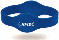Gelang RFID/NFC Silikon Tipe Loop Tertutup Premium Frekuensi Ganda MWG06 - Tahan Air/Tahan Cuaca Mini Tag Ukuran Tetap Kustom