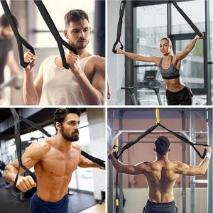 Fitness Training <span class=keywords><strong>Triceps</strong></span> Down Pull Machine Haltère Fly Machine <span class=keywords><strong>avec</strong></span> Poignées En Caoutchouc Biceps Core Strength Tendeur - Product Image 4