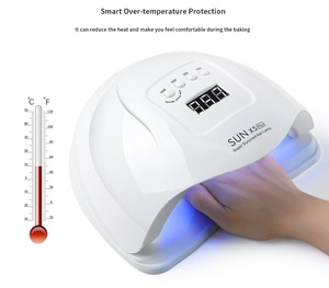 Máquina secadora de Gel de luz de curado profesional de 120W, lámpara de uñas LED UV solar para manicura de salón - Product Image 6