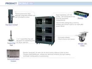 خزانة جافة صناعية ضرورية للتخزين المقاوم للرطوبة سعة 1430 لتر بنسبة رطوبة 10%-20% للأشباه الموصلات والطاقة الجديدة والأغراض الطبية - Product Image 5