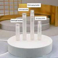 Flacons atomiseurs de parfum miniatures en plastique de 5 ml et 10 ml, flacons roll-on vides pour huiles essentielles, contenants de voyage en stock