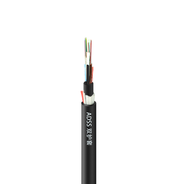 DEKAM Outdoor FTTH ADSS Aerial Cable 2-24 Core for Kenya Infrastructure