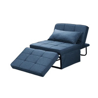 Fauteuil-lit convertible Baihai, pouf pliant, canapé inclinable