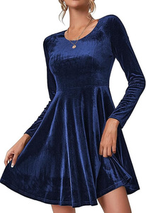 <span class=keywords><strong>Vestidos</strong></span> <span class=keywords><strong>de</strong></span> Terciopelo al por Mayor para Mujer, <span class=keywords><strong>Elegantes</strong></span>, Diseño Personalizado, Manga Larga, Espalda Descubierta, Vestido <span class=keywords><strong>de</strong></span> <span class=keywords><strong>Fiesta</strong></span> Formal Corto - Product Image 2