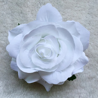 Broche de horquilla de Rosa simulada de estilo bohemio, Clip de encaje de tela dulce, accesorios para el cabello para la playa, uso diario, pinzas para el cabello populares