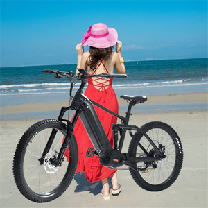 จักรยานเสือภูเขาไฟฟ้าแบบ full suspension รุ่น E Mtb พร้อมมอเตอร์กลาง ขายส่งจักรยานไฟฟ้า Cms1000 - Product Image 2