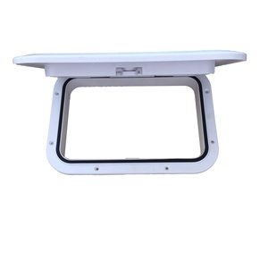 thumbnail interactive-video image 1 of Marine Deck Plate Square Hatch With Pull Out Handle Access Hatch 1 of 14