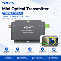Transmetteur optique miniature 1550 nm, transmetteur optique CATV, convertisseur RF vers fibre pour réseau FTTH