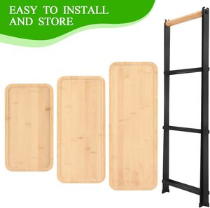 Wooden Display Stand for Cupcake <strong>Dessert</strong> Fruit <strong>3</strong> <strong>Tier</strong> Serving <strong>Tray</strong> for Appetizer Foldable Shelf Food Organizer - Product Image 3