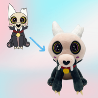 Vente chaude, mignonnes peluches DO001, 6 couleurs, broderie de haute qualité, animaux, chats, peluches personnalisées en polyester, rembourrage en coton PP