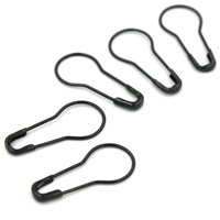 Épingle de sûreté plaquée en forme de poire, épingle de sûreté géante pour accessoires vestimentaires