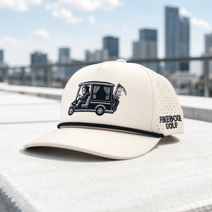 Casquette de golf 5 panneaux en cuir avec logo personnalisé, haute qualité, faible MOQ, fermeture Velcro, séchage rapide, protection solaire, durable - Product Image 3