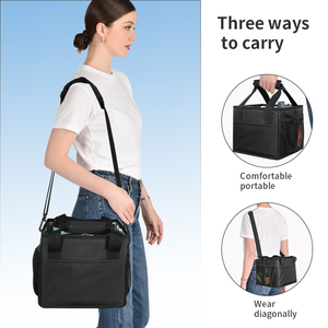 Botella de agua aislada reutilizable portátil, taza <span class=keywords><strong>Caddy</strong></span> 4, soporte para latas de café, soporte para bebidas con asa, organizador, bolso de hombro - Product Image 4