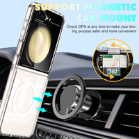 Étui de protection intégré pour iPhone Duo Fold, design monobloc, maintien confortable, protection renforcée aux quatre coins, anti-chute, cadre surélevé, étui pour lunettes