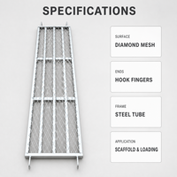 Planche de chantier en acier galvanisé, treillis diamanté, métal expansé, antidérapante, robuste, pour la construction, vente en gros Chine
