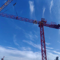 Mini-grue à tour électrique télécommandée 1T 10M à flèche libre et plate, pour la construction, avec interrupteur de fin de course et pièces