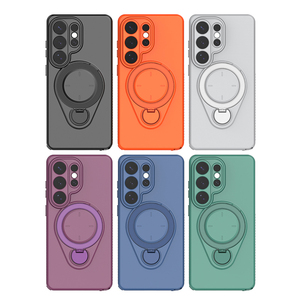 Étui de téléphone portable de luxe en TPU avec protection d'anneau pour <span class=keywords><strong>Samsung</strong></span> A35 57 <span class=keywords><strong>23</strong></span> 24 25 26 <span class=keywords><strong>Ultra</strong></span> 5G, coques de charge magnétique sans fil - Product Image 1