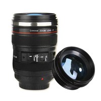 Tasse à café avec objectif en acier inoxydable écologique, tasse avec objectif pour appareil photo reflex numérique avec logo personnalisé, offre spéciale