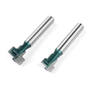 2pc <b>Set</b> 6mm T Slot Lock Hole <b>Router</b> <b>Bit</b> <b>Set</b> Keyhole <b>Bits</b> for Hex Bolt Woodworking Milling Cutter Tool - Product Image 2
