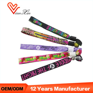 Custom Festival Fabric Woven Wristbands for Events - Product Image 3