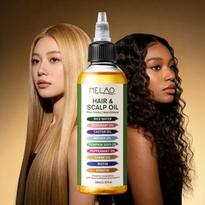 น้ำมันบำรุงผมและหนังศีรษะ ออลเนเชอรัล 9 in 1 ช่วยให้ผมหนาขึ้น ยาวขึ้น สุขภาพหนังศีรษะดีขึ้น บำรุงและฟื้นฟูเส้นผม พร้อมดีไซน์ฉลากสวยงาม น้ำมันดูแลเส้นผม - Product Image 1