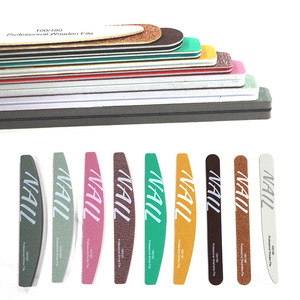 Lime à ongles personnalisée avec logo, 100/100, blanche, double face, lime à ongles incurvée - Product Image 2