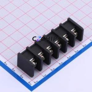 DBT30S-10.0-6P-BK-P Barrier Terminal Block Through hole Component (THT),P=10mm Connector - Product Image 1