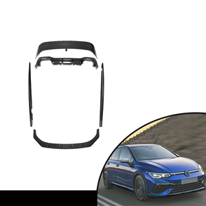 Modification de luxe, lèvre avant en fibre de carbone, jupes latérales, diffuseur, spoiler, kit de carrosserie de voiture pour VW <span class=keywords><strong>Golf</strong></span> <span class=keywords><strong>8R</strong></span> - Product Image 1