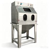 Cabine de sablage humide manuelle sans poussière, sablage à la vapeur d'eau haute efficacité pour le polissage des métaux