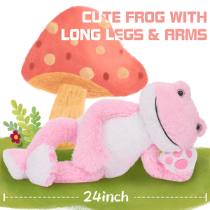 Vente en gros de <span class=keywords><strong>grenouille</strong></span> géante douce en peluche pour enfants garçons filles anniversaire fête de noël décor chambre d'enfant cadeau de douche de bébé - Product Image 2