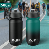 Botella de Agua Deportiva Reutilizable de 500 ml, Libre de BPA, Diseño de Compresión Suave, Método de Flujo por Presión, Hecha de PP para Bicicleta de Montaña