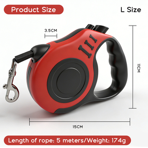 Lagerbestand 3M/5M ABS Einziehbare Haustierleine Verstellbare Hunde- und Katzenleine Einziehbare Hundeleine für Katzen Kleine und Mittlere Hunde - Product Image 3