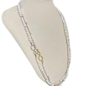 ชุดไข่มุกธรรมชาติอเนกประสงค์สำหรับใส่ทำงาน ขนาด 10-11 มม. แบบเกี่ยวหู 9-10 มม. ทรงกลม ไร้ตำหนิ พร้อมสร้อยคอทอง 18K และเงินแท้ - Product Image 5