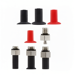 Mini Ventosa de Silicona Plana SUF con Rosca M5 NPT para Automatización de Brazos Robóticos Industriales - Product Image 1