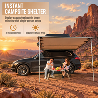 Auvent latéral de voiture, Tente de toit latérale, Auvent de camping extérieur, Abri solaire pour camping-car, Auvent latéral de voiture imperméable