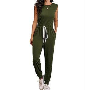 Nouveaux produits tricotés dames <span class=keywords><strong>combinaison</strong></span> pour femmes <span class=keywords><strong>kaki</strong></span> Knityed Wom sans manches tricot 2021 dames sans manches à capuche <span class=keywords><strong>combinaison</strong></span> - Product Image 4